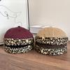 Patchwork Washed Old Landlord Hats  Men's Hip Hop Bean Hats  Women's Outdoor Sports Melon Rind Hats