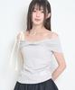 ILLIGO Flow Off-Shoulder Top Gray