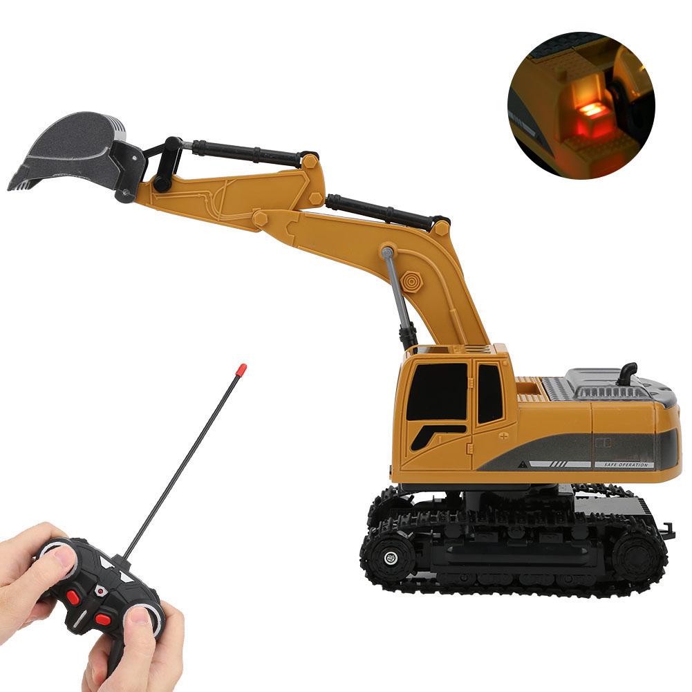 2.4G 6 Channel 1:24 RC Excavator Alloy Simulation Excavator Engineering Car Children Toy258?1 Alloy