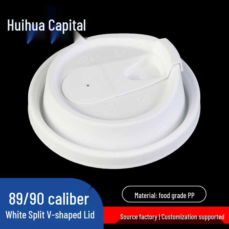 HUIHUADU Thickened Disposable Double-Layer Kraft Paper Hot Drink Cups