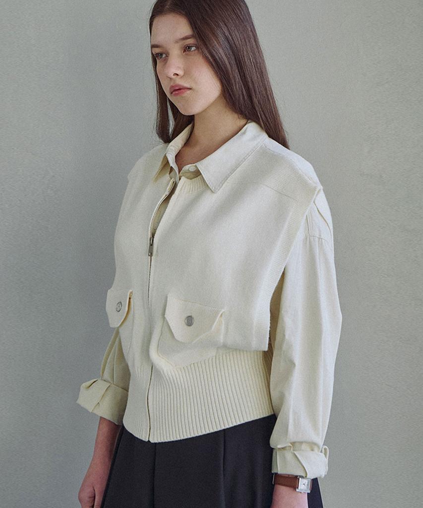 LUSIDA Comfort Button Knit Vest