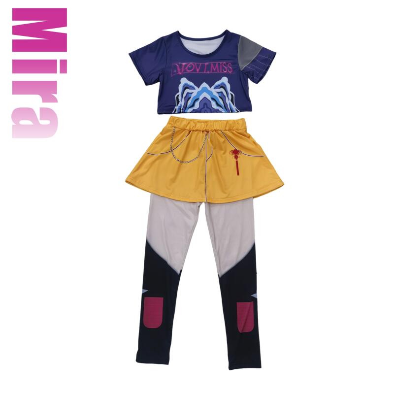 Dětské kostýmy démonů K-Pop Mira Rumi Zoey Lovci Cosplay kostým pro dívku Halloween Vzor na jeviště Oblečení pro hraní rolí