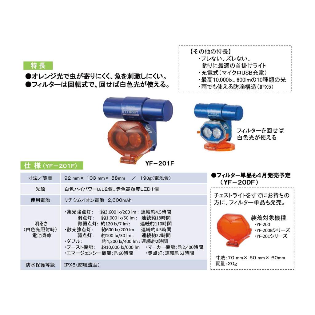 Hapyson YF-20DF Orange Filter for Chest Lights
