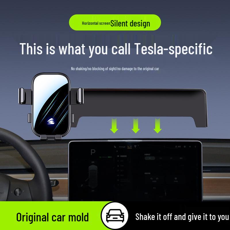Tesla Model 3/Y Adjustable Silent Car Phone Holder