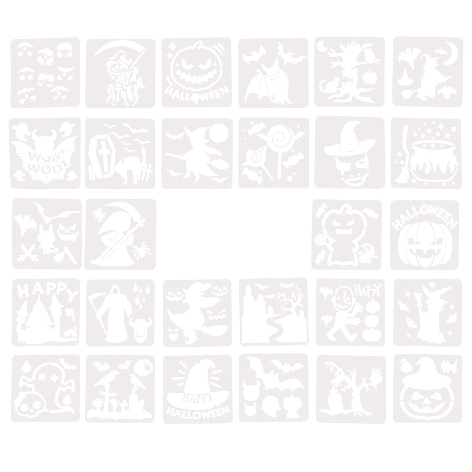 

EXCEART Halloween DIY Template Graffiti Paint PET Easy to Smooth Activities Stencil, Material, Lightweight, Use, Edges, Family-Friendly