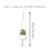 1Pc Vintage Decor Hanging Flower Pots Holder Hanging Basket Flower Pot Net Basket Sling Cotton Rope Garden Decoration Macrame Plant Hanger