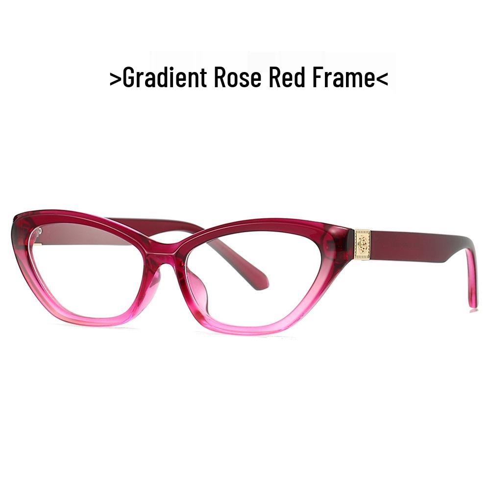 Cross-Border Cat Eye Glasses 2443: High-End Blue Light Blocking, Myopia-Compatible, Internet Celebrity Style