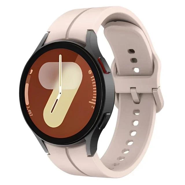 Oryginalny Silikonowy Pasek Do Samsung Galaxy Watch 7/6/5/4 44mm 40mm 5 Pro Sportowa Bransoleta Galaxy Watch 6 4 Classic 47mm 43mm Pasek
