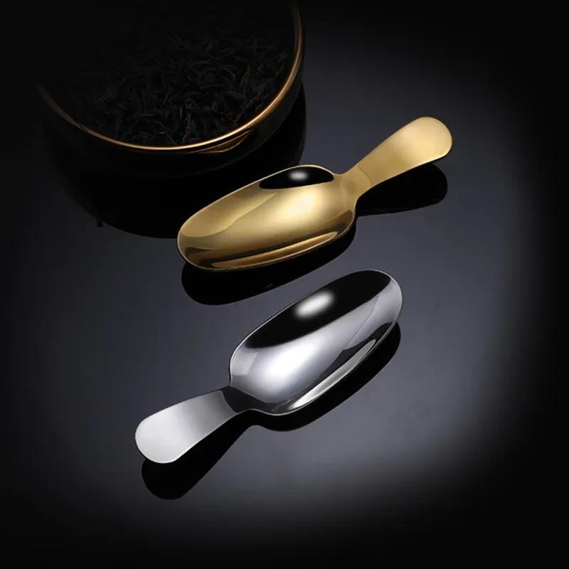 1 ks Kuchyňské nerezové čajové lžičky Krátká rukojeť Kulatá hlava Lžička na cukr, sůl, koření Krásná dezertní lžička Dětská lžička