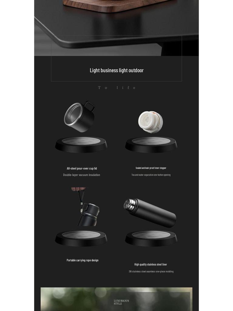 Portable Large-Capacity Double-Wall Insulated Stainless Steel Water Cup