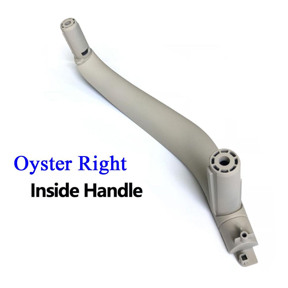 

Автомобильный левый и правый черный, бежевый, внутренняя ручка пассажирской двери, панель, накладка, замена накладки для BMW X5 X6 F15 F16 2014-2018 Oyster Right