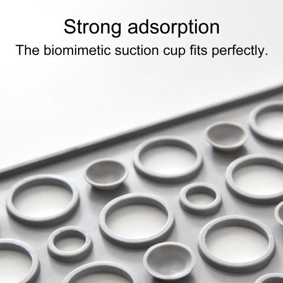 Bath Tub Mat Suction Cup Bath Shower Mat Non-Slip Bathtub Rug with Drain Holes Machine Washable Mat for Bathroom Floor Tub