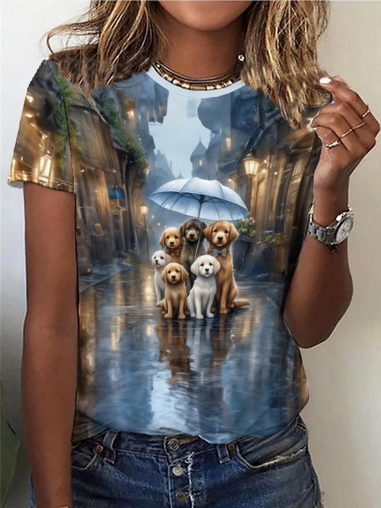 Cartoon Cat Toddler Girl Clothes 3D Print T-Shirts Children Top Summer Short Sleeve T-Shirts for Boys Tee Junior Girls' Clothing