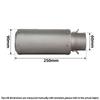 SC Titanium Alloy Exhaust Pipe Tail Section with Mesh Opening for Motorcycles & Scooters - 60MM