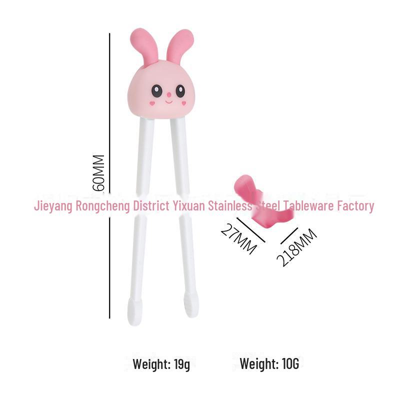 Kids' Tiger Mouth Training Chopsticks & Spoon Set for Ages 2-6 - Creative Tableware for Learning To Eat