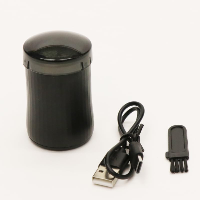 Hiro Corporation Rechargeable Round Shaver Shaving [SAFFRON] HDL-0951/HDL-0968 (Black [HDL-0951])