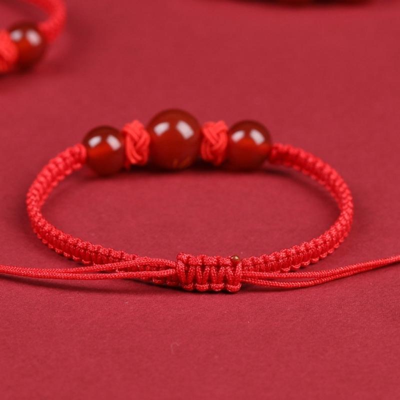 Chinese Snake Red String Bracelet Adjustable Charm Jewelry Luck Braided Rope Bracelet Suitable for Women and Men Present