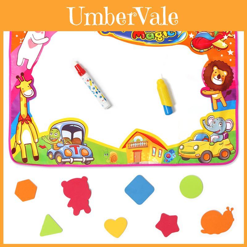 Kids Aqua Doodle Water Painting Drawing Mat With Large Colorful Writing Board