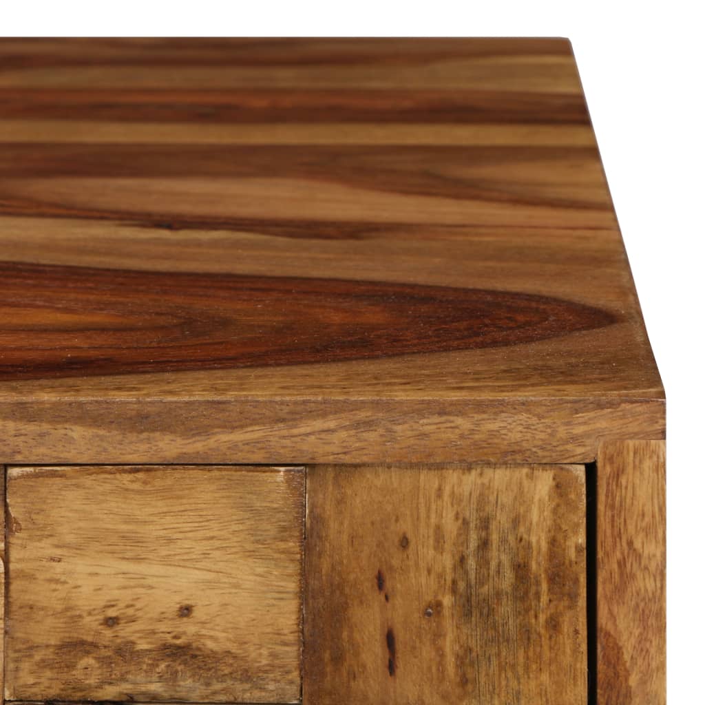 Coffee Table Solid Acacia Wood Honey Brown 110x50x37 Cm