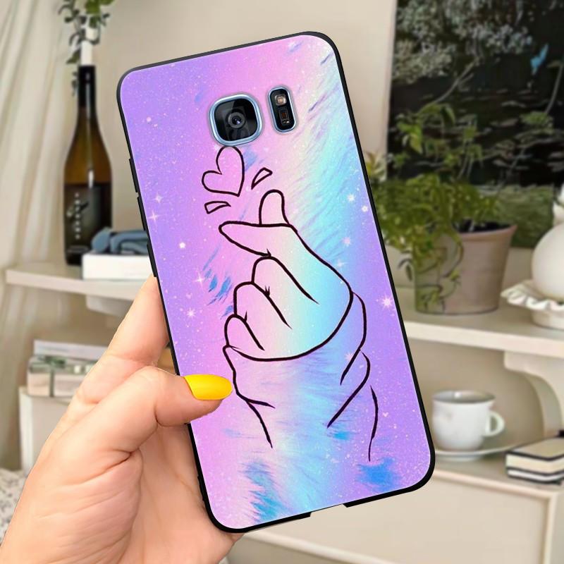 For Samsung Galaxy S7 edge Case Cover Cute Letters Soft Silicone Coque Phone Case For Samsung s 7 S7 edge S7edge G930 G935 cases