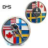 Gedenkmünze der Hockey Four Nations, Symbol des Hockey-Ruhms, Sammlerstück, Challenge-Münze, Taschenmünze, Geschenk für Hockey-Fans