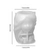 Girl Head Shaped Flower Pot Silicone Mold Concrete Vase DIY Handmade Plaster Epoxy Resin Pen Holder Molds Home Decor Supplies