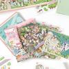 New PET 3D Landscape Sticker 3D Stacking Four Seasons Town Miniature Stickers Century Park Pocket Sticker Book Festival Gift