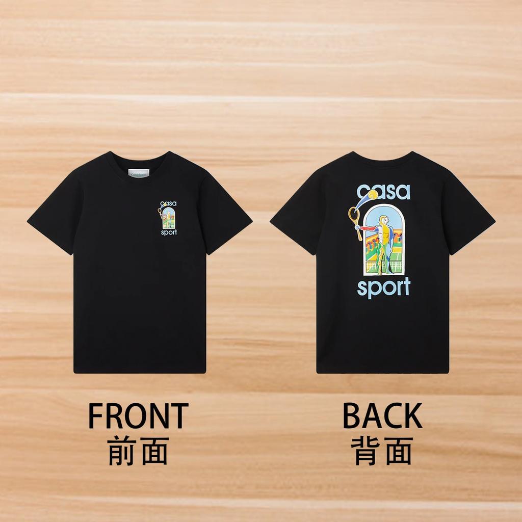 Cross-border foreign trade casablanca Casablanca short-sleeved American tide brand niche loose high street tide brand t-shirt