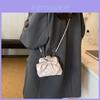 Mini-Ketten-Schultertasche für Mädchen aus PU-Material für den lässigen täglichen Gebrauch