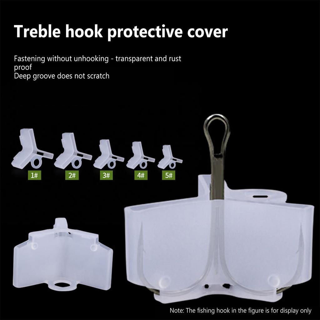 50pcs Fishing Hook Bonnets Multi-size Treble Hook Protective Cover Safety Cap Fishing Gear Accessories