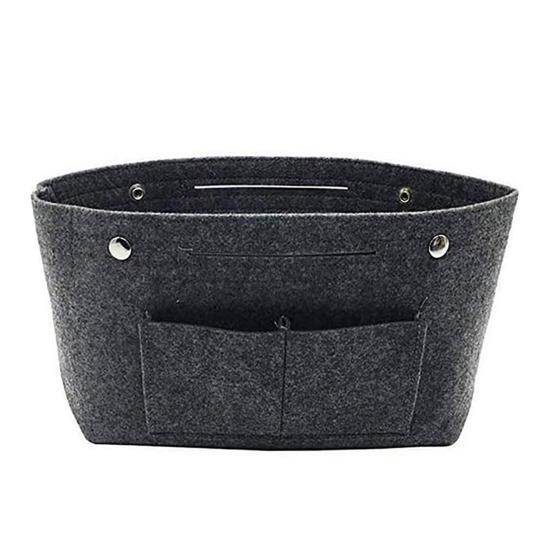 Women Handbag Insert Bag with Multi Pockets Large Capacity Portable Tote Bag Makeup Organizer Bag Insert Pocket for Grocery Bag Commute Shoulder Bag