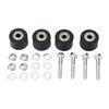 4PCS Chain Roller Guide Set High Performance Iron Bearing Steel for YFZ 350 Banshee 1987 To 2006 Black