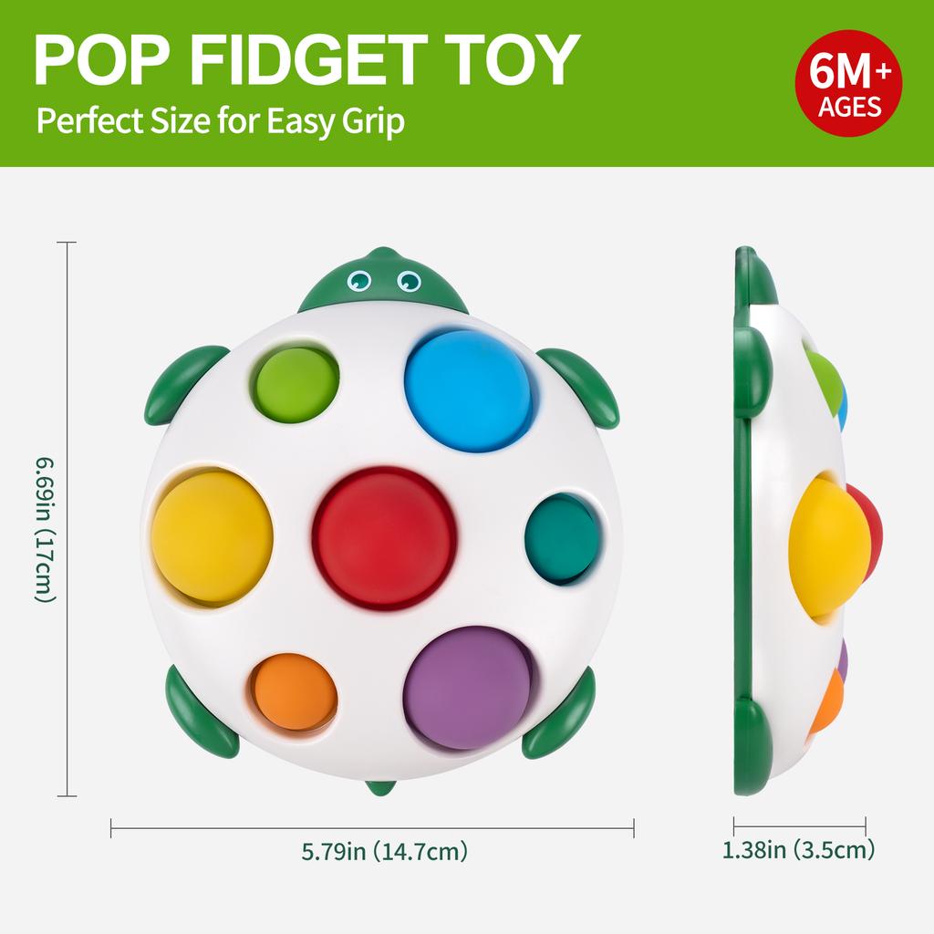 Squeeze Push Pop Toys Kids Finger Press Toys Education Intensive Training Fidget Toys Infant Montessori Colorful Sensory Toys