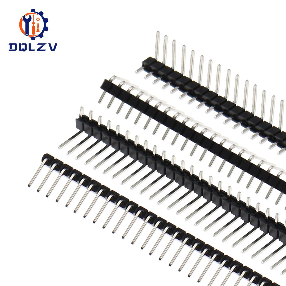 1X40Pin 2.54MM Right Angle Single Row Pin Header Male 90 degrees Needle Connector