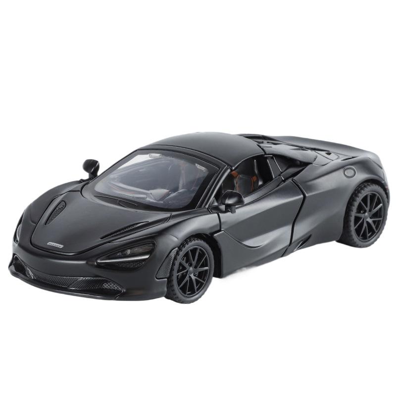 Boxed 1/32 Alloy Die-cast McLaren 720S Car Model, Children's Toy Car with Sound and Light, Desktop Decoration Ornaments for Boys Gifts