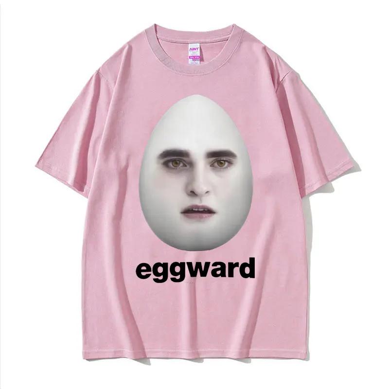 Maglietta Divertente Meme Hot Twilight Eggward Parodia di Edward Cullen Maglietta Humor Unisex Donna Casual Maglietta a Maniche Corte 100% Cotone Top