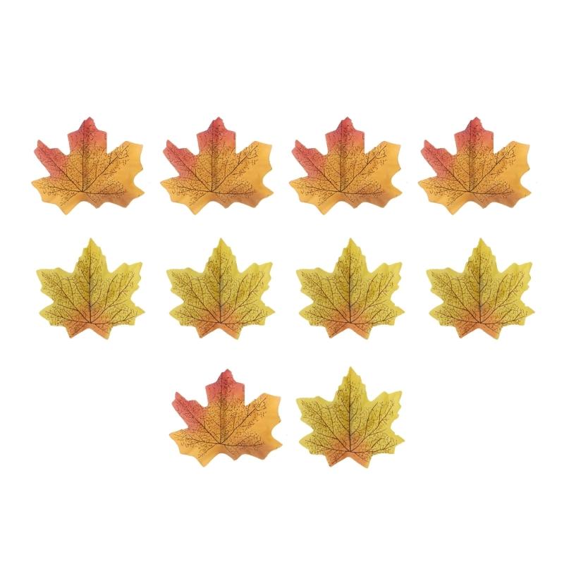 Festival Hair Barrettes Thanksgiving Leaf Hair Clip Party Hair Decoration 10PCS 1