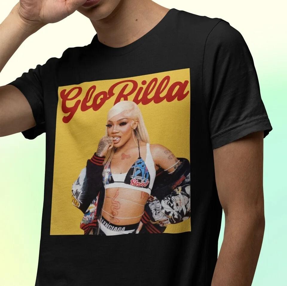 NEW GloRilla Black Cotton All size S-345XL T-Shirt Gift For Fans Unisex T-Shirt L