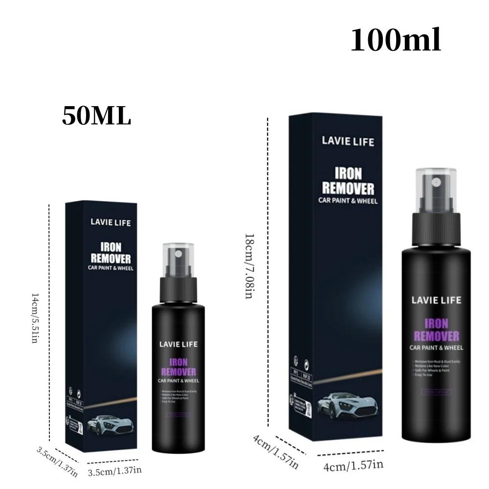 50ml/100ml Wheel Paint Iron Remover Spray Technology Professional Dust Rim Rust Cleaner Auto Detail Chemical JB-XPCS 18