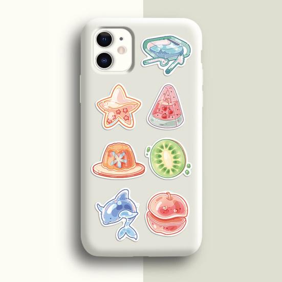 40Pcs Graffiti Stickers Cute Laptop Drinks Animal Decorative Waterproof Pvc Dessert Decals Suitcase Phone Case Diy