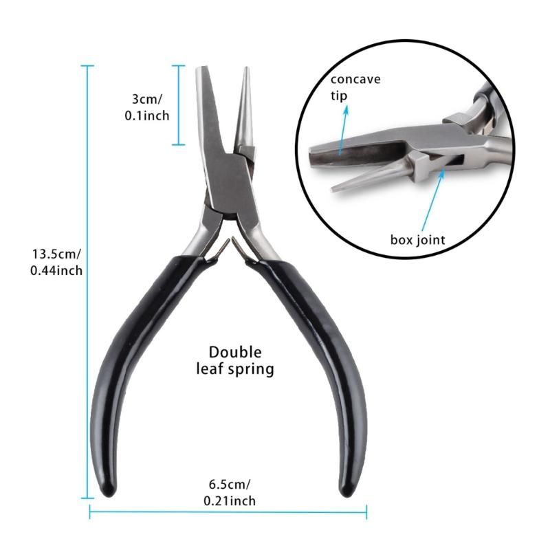 Stainless Steel Looping Pliers For Jewelry Making And DIY Crafts With Semi Grooved Design For Enhanced Grip