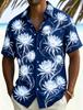 Herren Hemd mit Neon Tropischem Blumenmuster, Lässig, Personalisierter Sommerstil, Geeignet für Nachtreisen, Poolpartys Und Täglichen Gebrauch