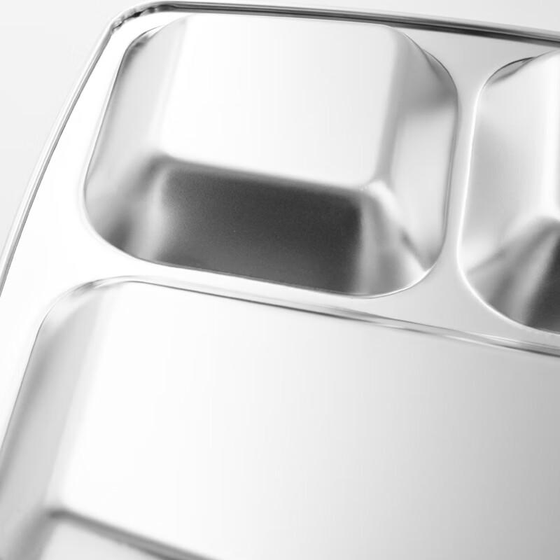 Stainless Steel 6-Compartment Lunch Trays