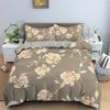 Copripiumino Botanico Floreale King Foglie Fiori Set Biancheria da Letto Microfibra Fiore di Primavera Copripiumino Singolo Doppio Per Adolescente Adulto