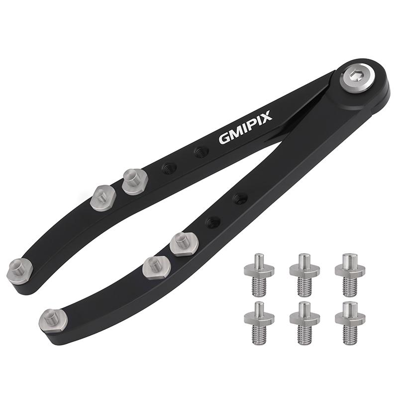GMIPIX Adjustable Pin Spanner Wrench Bike Pin Spanner 3mm 4mm 5mm Pin Tool Motorcycle Fork Cap Removal Wrench