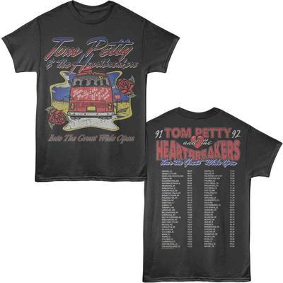 Tom Petty - Tour Great Wide Open - Classici Americani - T-shirt da adulto grigia tinta unita