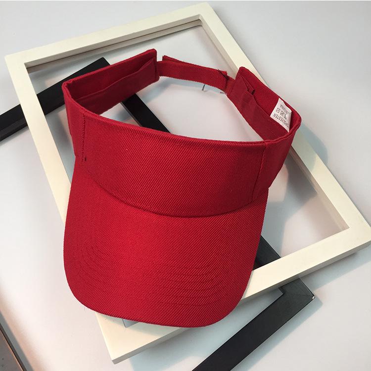 Korean Women's Quick-Dry Sports Visor: Solid Color, Sun Protection for Summer
