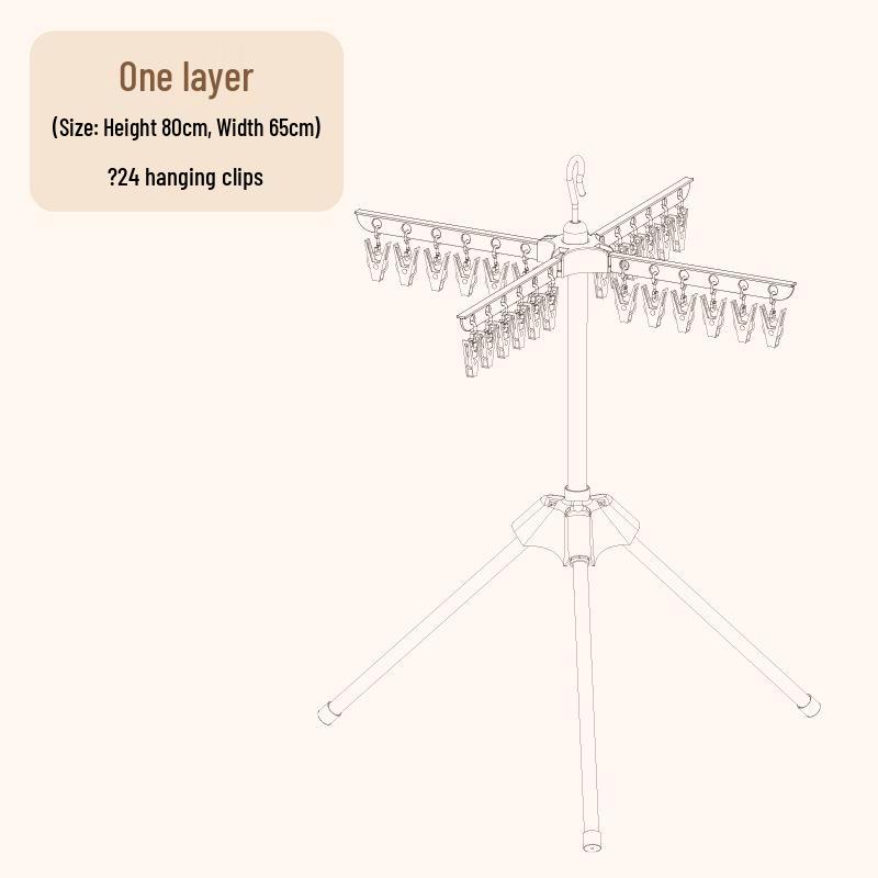 Rotatable Baby Clothes & Diaper Drying Rack - Multi-Size Newborn Towel Rack