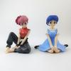 In Stock New 10CM Ranma 1/2 Tendou Akane Ranma PVC Anime Figure Periphery Kawaii Sitting Toys Desktop Car Ornaments Model Gifts