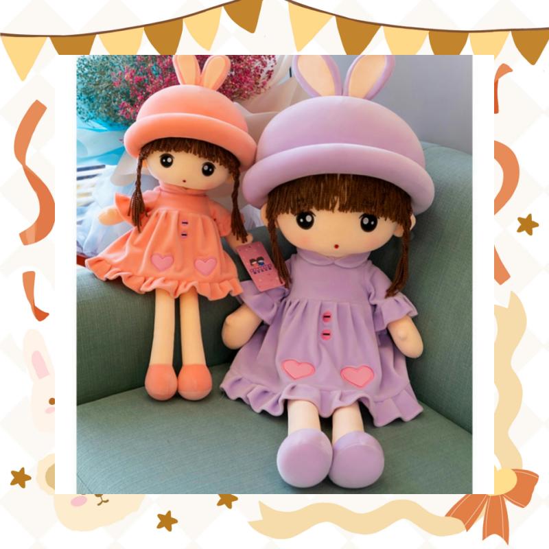 New Cute Kawaii Girl Plush Toy Exquisite Plush Home Decoration Filling Pp Cotton Doll Girl Birthday or Christmas Gift